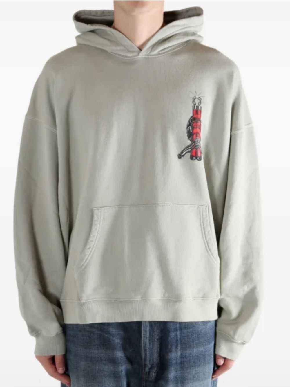 D R G N graphic-print hoodie oversized, medium